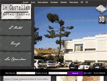 Tablet Screenshot of hotel-lecastellan.com